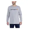 cafe 4 racer - Carhartt Tričko s dlhým rukávom Core logo heather grey - Carhartt Košile 