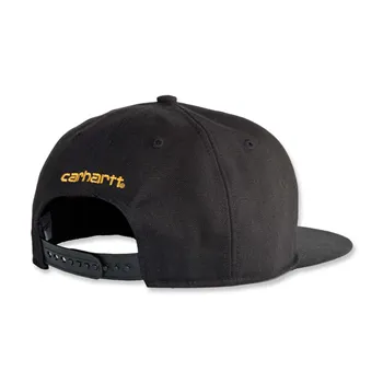 cafe 4 racer - Carhartt Firm duck flat brim cap black - Carhartt Caps 