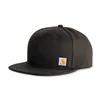 cafe 4 racer - Carhartt Firm duck flat brim cap black - Carhartt Caps 