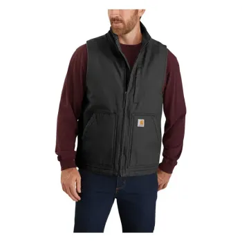 cafe 4 racer - Carhartt Sherpa-lined mock-neck vest black - Carhartt Vests 
