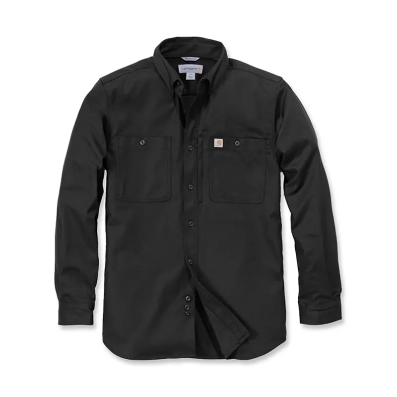 cafe 4 racer - Carhartt Rugged workshirt black - Carhartt Shirts 