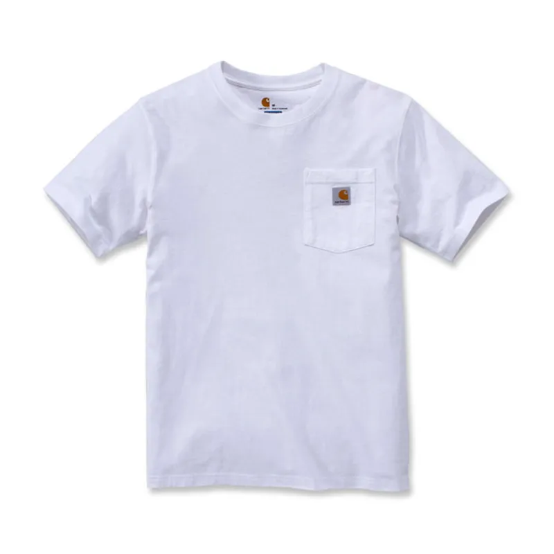 cafe 4 racer - Carhartt Workwear Vreckové tričko biele - Carhartt Trička 