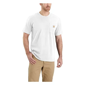 cafe 4 racer - Carhartt Workwear Vreckové tričko biele - Carhartt Trička 
