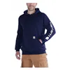 cafe 4 racer - Carhartt Mikina s logom na rukáve new navy - Carhartt Mikiny s kapucňou 