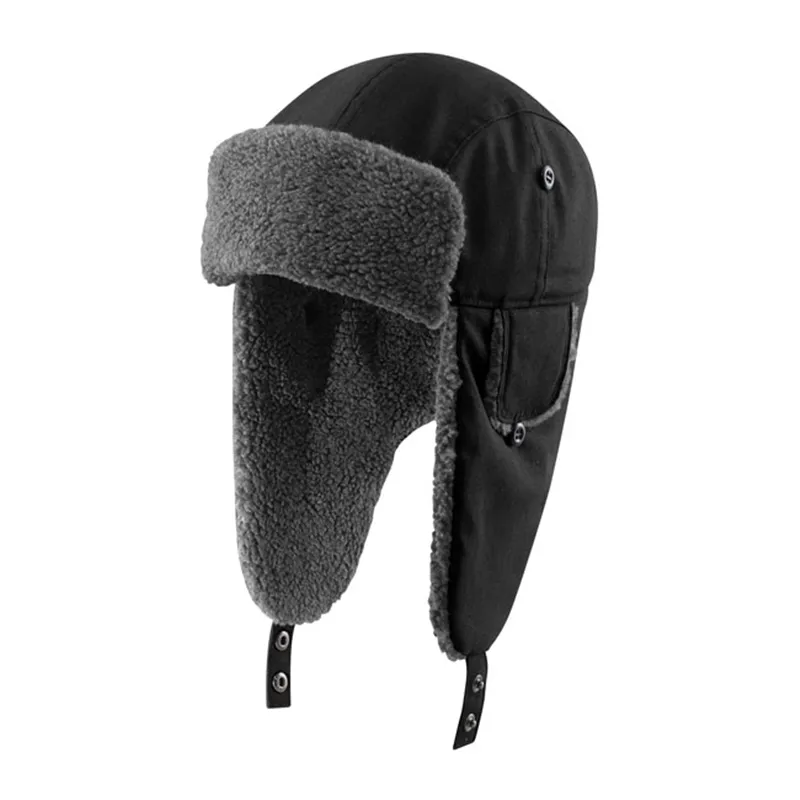 cafe 4 racer - Klobúk Carhartt Trapper black - Carhartt Zimní čepice 