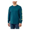 Carhartt Sleeve logo longsleeve blue heather