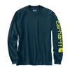 Carhartt Sleeve logo longsleeve blue heather