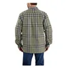 cafe 4 racer -  Carhartt Sherpa lined flannel plaid shirt basil - Carhartt Shirts 