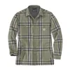 cafe 4 racer -  Carhartt Sherpa lined flannel plaid shirt basil - Carhartt Shirts 