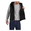 cafe 4 racer - Carhartt Fleecová vesta s kapucňou čierna - Carhartt Vesty 
