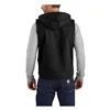 cafe 4 racer - Carhartt Fleecová vesta s kapucňou čierna - Carhartt Vesty 
