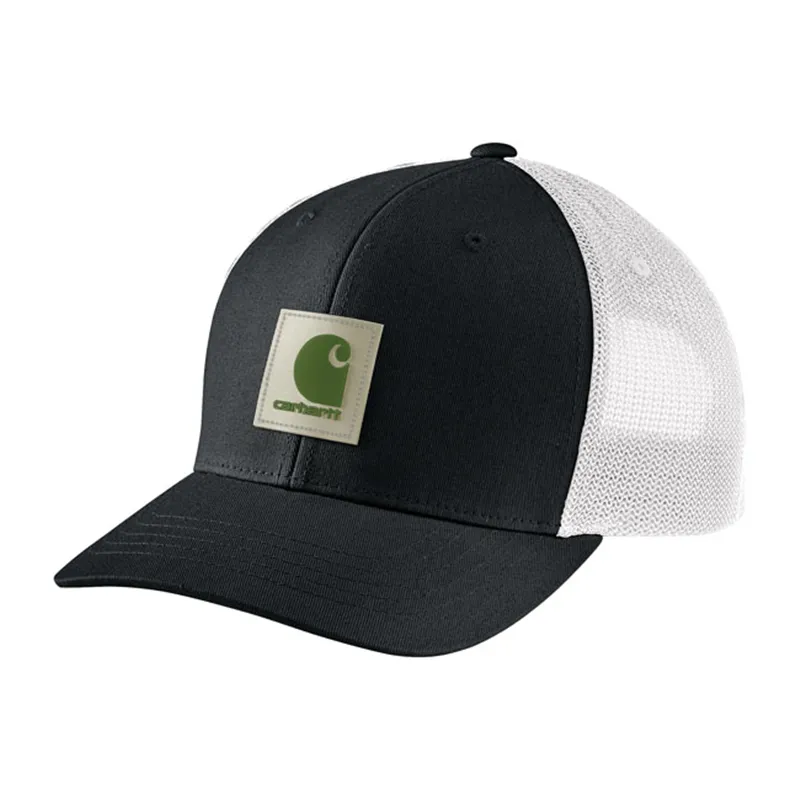 cafe 4 racer - Carhartt Logo patch mesh cap arborvitae - Carhartt Caps 