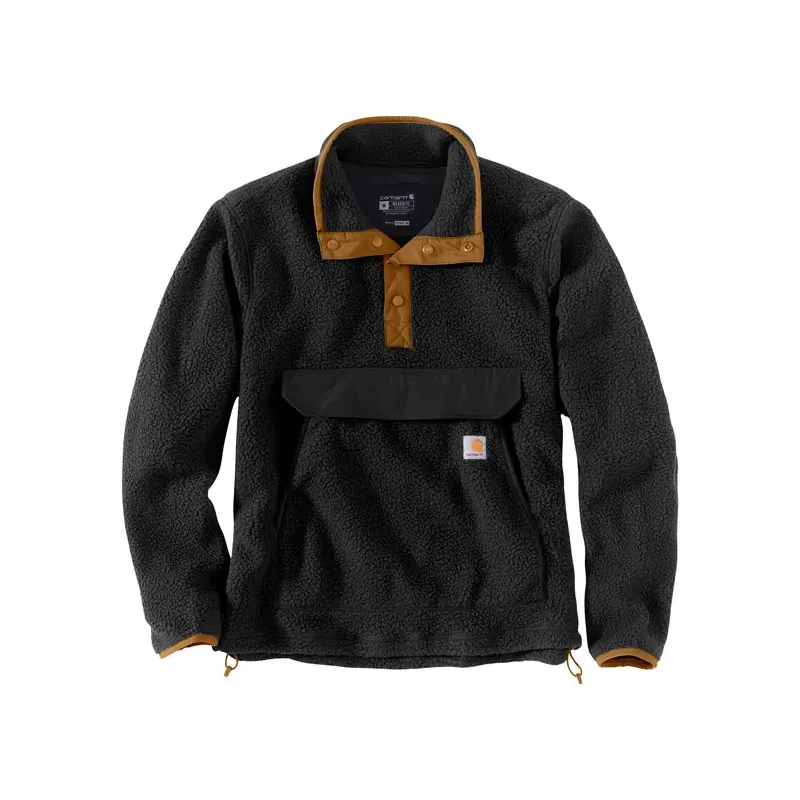 cafe 4 racer - Carhartt Fit Fleece pulóver čierny - Carhartt Mikina 