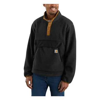 cafe 4 racer - Carhartt Fit Fleece pulóver čierny - Carhartt Mikina 