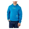 cafe 4 racer - Carhartt Logo grafická mikina s kapucňou marine blue - Carhartt Mikiny s kapucňou 