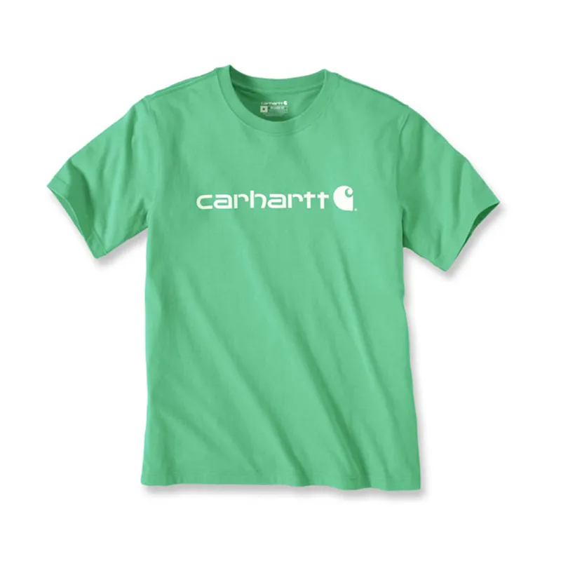 cafe 4 racer - Carhartt Core Logo t-shirt malachite - Carhartt T-Shirts 