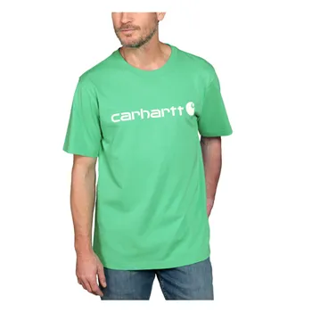 cafe 4 racer - Carhartt Core Logo tričko malachite - Carhartt Tričká 