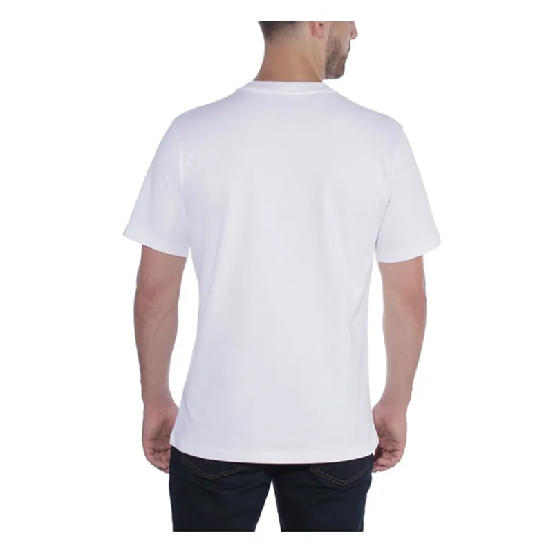 cafe 4 racer - Carhartt Solid tričko biele - Carhartt Trička 
