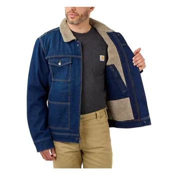 cafe 4 racer - Carhartt Denim Sherpa lined jacket - Carhartt Jackets 