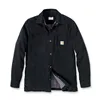 cafe 4 racer - Carhartt Fleece Lined denim shirt jac black - Carhartt Shirts 