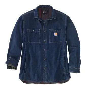 cafe 4 racer - Carhartt Force Flex Pocket T-Shirt L/S Basil Heather - Carhartt Košile 