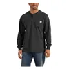 cafe 4 racer - Carhartt Henley s dlhým rukávom black - Carhartt Košile 