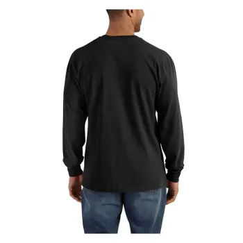 cafe 4 racer - Carhartt Henley s dlhým rukávom black - Carhartt Košile 