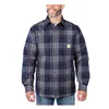 cafe 4 racer - Carhartt Flanelová košeľa s podšívkou Sherpa navy - Carhartt Košile 
