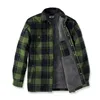 cafe 4 racer -  Carhartt Flannel Sherpa-Lined shirt chive - Carhartt Shirts 