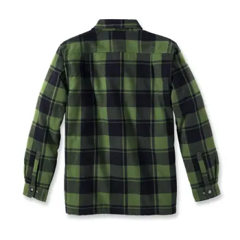 cafe 4 racer -  Carhartt Flannel Sherpa-Lined shirt chive - Carhartt Shirts 