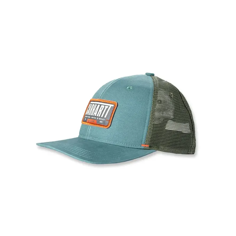 cafe 4 racer - Carhartt Canvas Mesh-Back cap sea pine - Carhartt Caps 