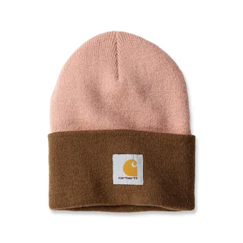 cafe 4 racer - Čiapka Carhartt Knit Cuffed Tow-Tone cameo brown - Carhartt Zimní čepice 