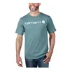 cafe 4 racer - Carhartt Core Logo tričko sea pine heather - Carhartt Tričká 