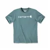 cafe 4 racer - Carhartt Core Logo tričko sea pine heather - Carhartt Tričká 