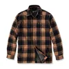 cafe 4 racer - Carhartt Flannel Sherpa-Lined shirt carhartt® brown - Carhartt Shirts 