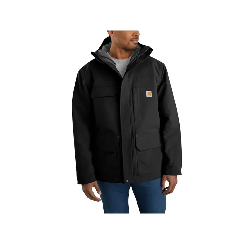 cafe 4 racer - *2 TÝDNY PŘÍPLATKU K PŘEPRAVĚ* Carhartt Super Dux Bonded Chore coat black - Carhartt Bundy 