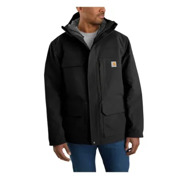 cafe 4 racer - *2 TÝDNY PŘÍPLATKU K PŘEPRAVĚ* Carhartt Super Dux Bonded Chore coat black - Carhartt Bundy 