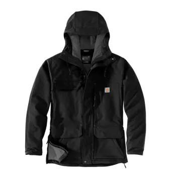 cafe 4 racer -  Carhartt Super Dux Bonded Chore coat black - Carhartt Jackets 