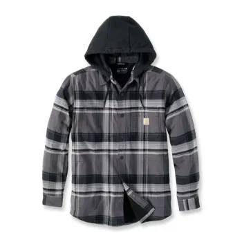 cafe 4 racer - Lumberjack flannel shirt checkered orange/black - Army Surplus Shirts 