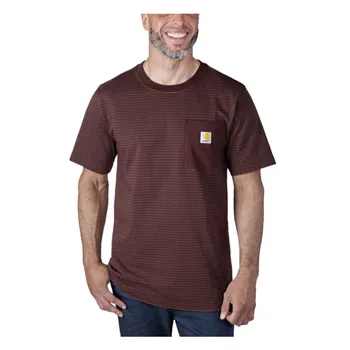Carhartt Relaxed S/S Pocket Stripe tričko port stripe