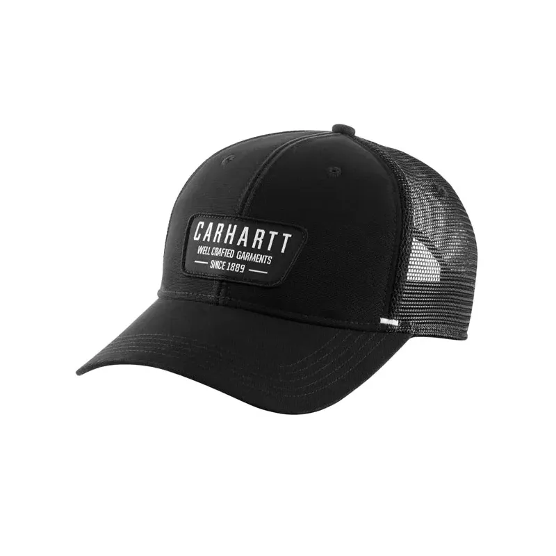 cafe 4 racer - Carhartt Mesh Back Crafted Patch cap black - Carhartt Caps 