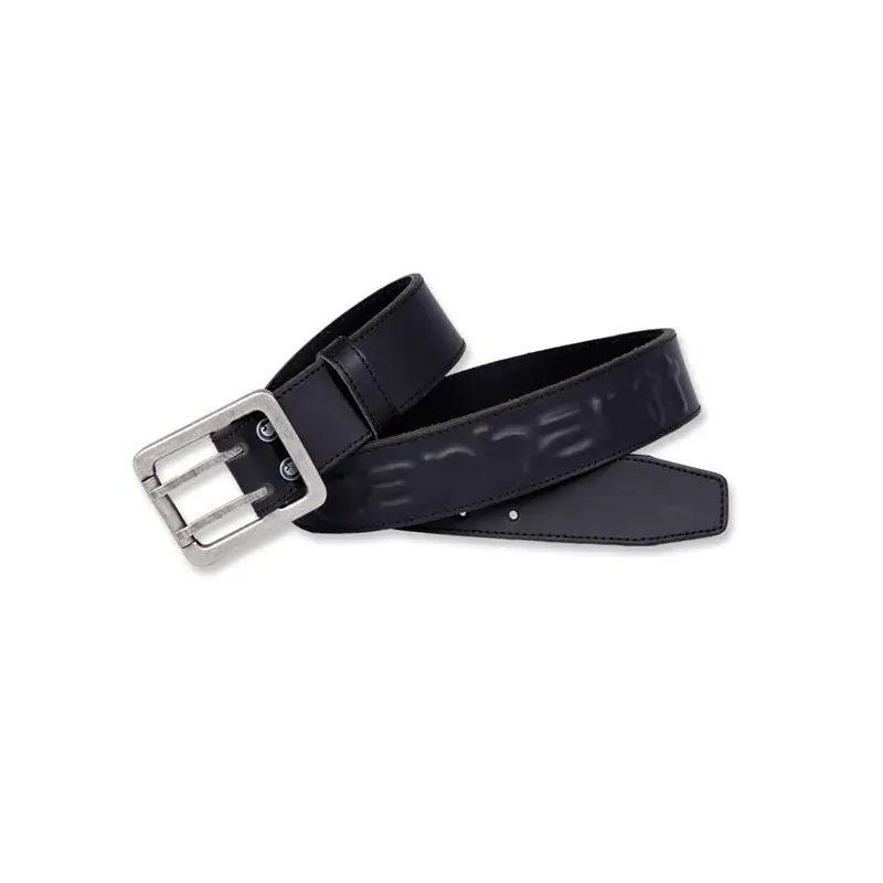 cafe 4 racer - Carhartt Logo belt black - Carhartt Opasok 