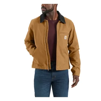 cafe 4 racer - Carhartt Relaxed Fit Duck Detroit Jacket Carhartt® Brown - Carhartt Bundy 