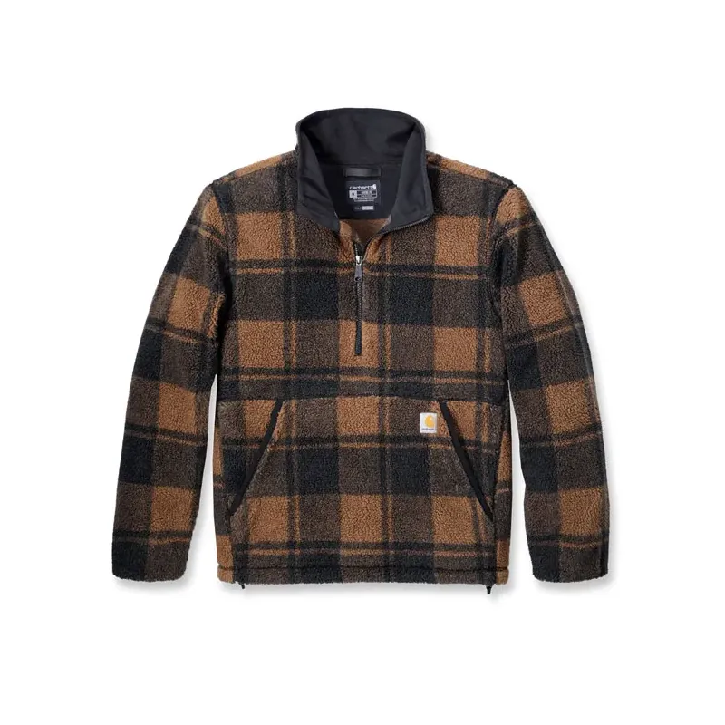 Carhartt Loose Fit Fleece Pullover Carhartt Brown/Black Plai