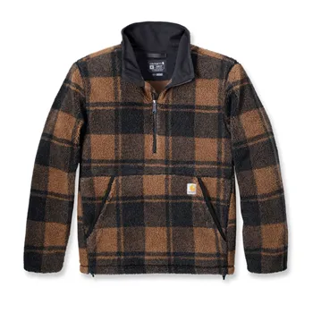 Carhartt Loose Fit Fleece Pullover Carhartt Brown/Black Plai