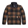 Carhartt Loose Fit Fleece Pullover Carhartt Brown/Black Plai