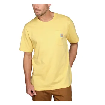 cafe 4 racer - Carhartt K87 Pocket S/S T-Shirt Sundance Heather - Carhartt Tričká 
