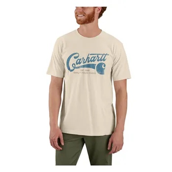Carhartt S/S Script Graphic T-Shirt Oat Milk
