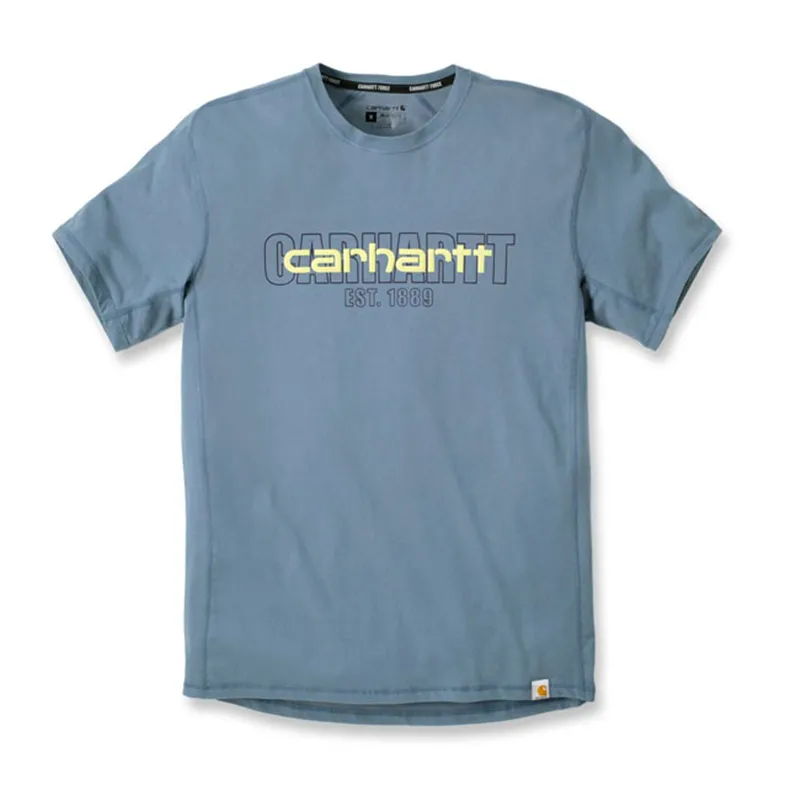 cafe 4 racer - Carhartt Force S/S grafické tričko s logom Thundercloud - Carhartt Tričká 