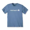 cafe 4 racer - Carhartt Core Logo T-Shirt S/S Thundercloud Heather - Carhartt Tričká 